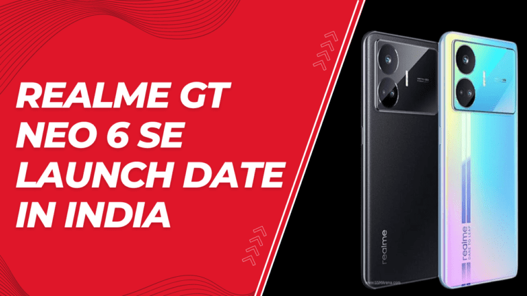 Realme GT Neo 6 SE Launch Date in India