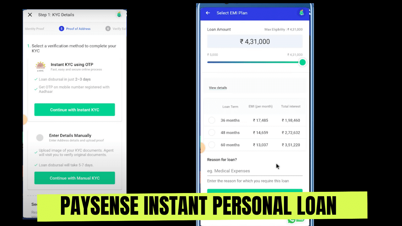 PaySense Instant Personal Loan Apply
