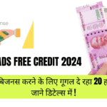 Google Ads Free Credit 2024