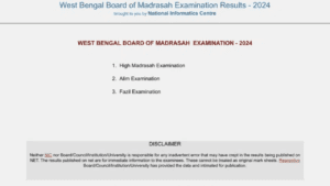 WB Madrasah Board Result