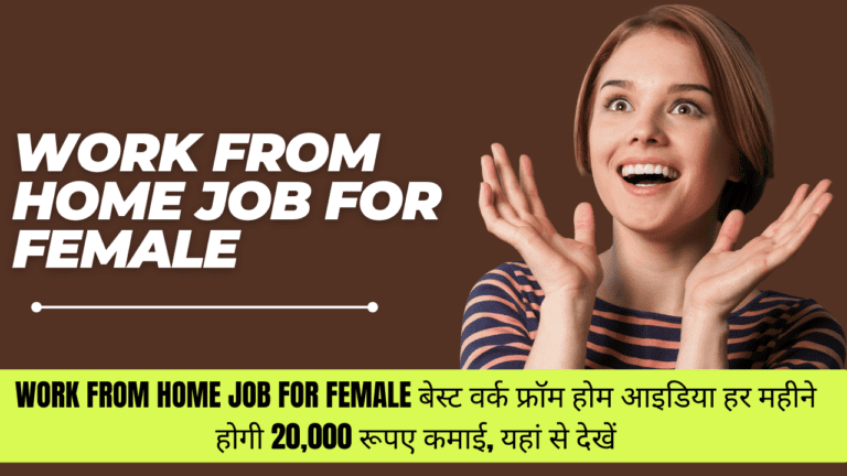 Work From Home Job For Female