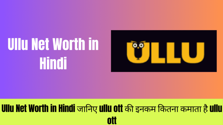 Ullu Net Worth in Hindi